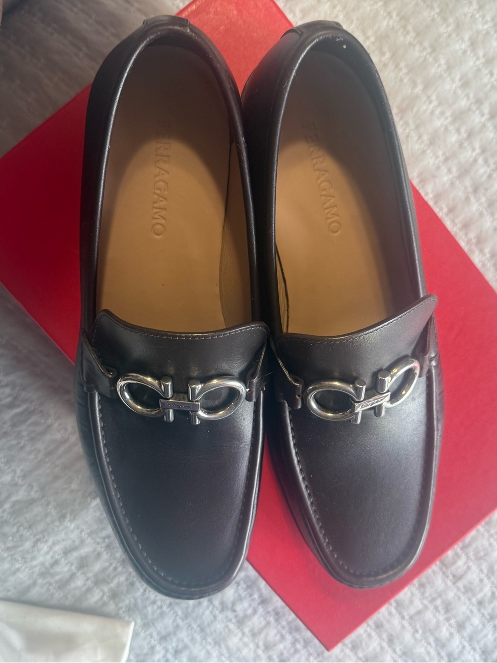 Salvatore Ferragamo dark brown Moccasin with Gancini ornament - Picture 6 of 11